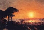 Ivan Aivazovsky Sunset over the Golden Horn Germany oil painting artist
